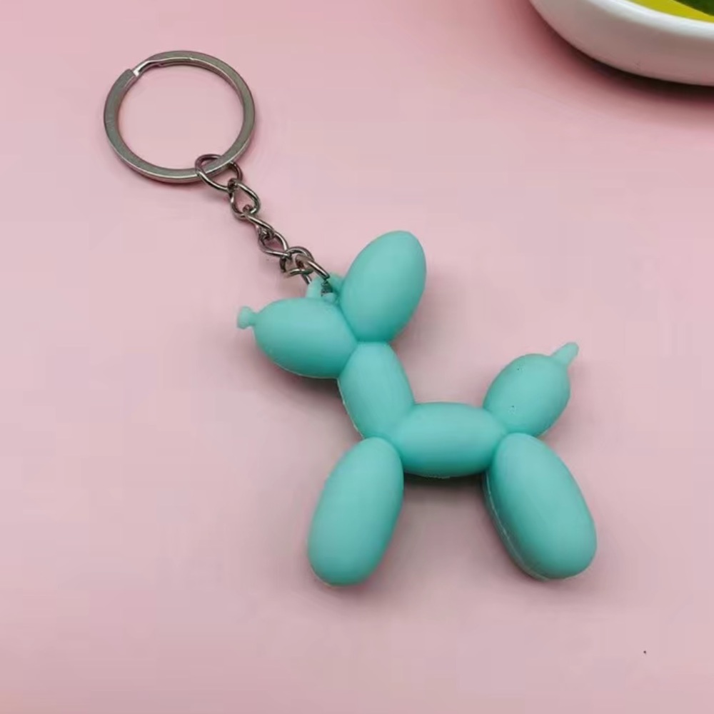 NEW Adorable Balloon Dog Keychain
